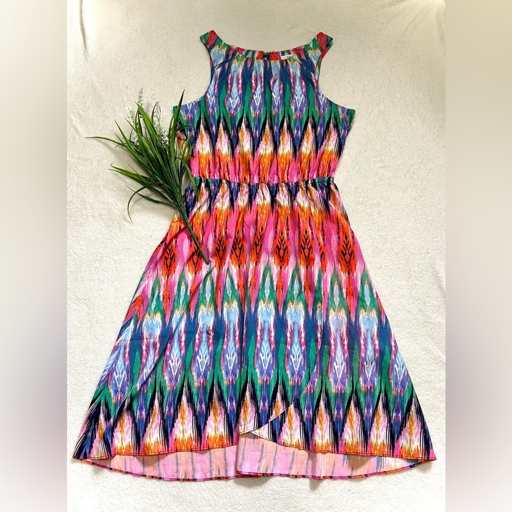 Athleta Martinique Ikat Watercolor Dress - Medium